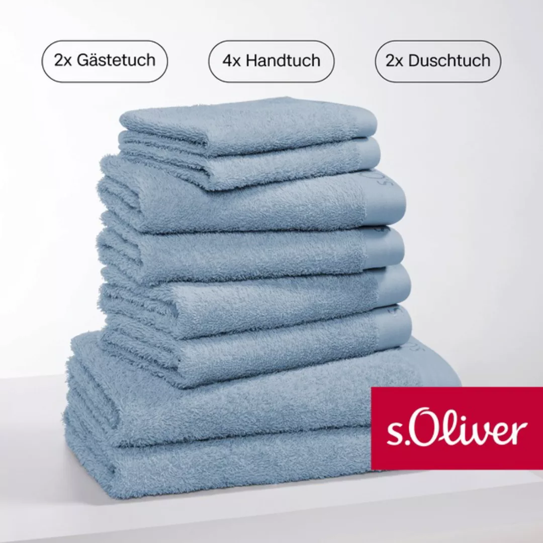 s.Oliver Handtuch Set »s. Oliver, besonders weich und saugfähig«, (Set, 8 S günstig online kaufen