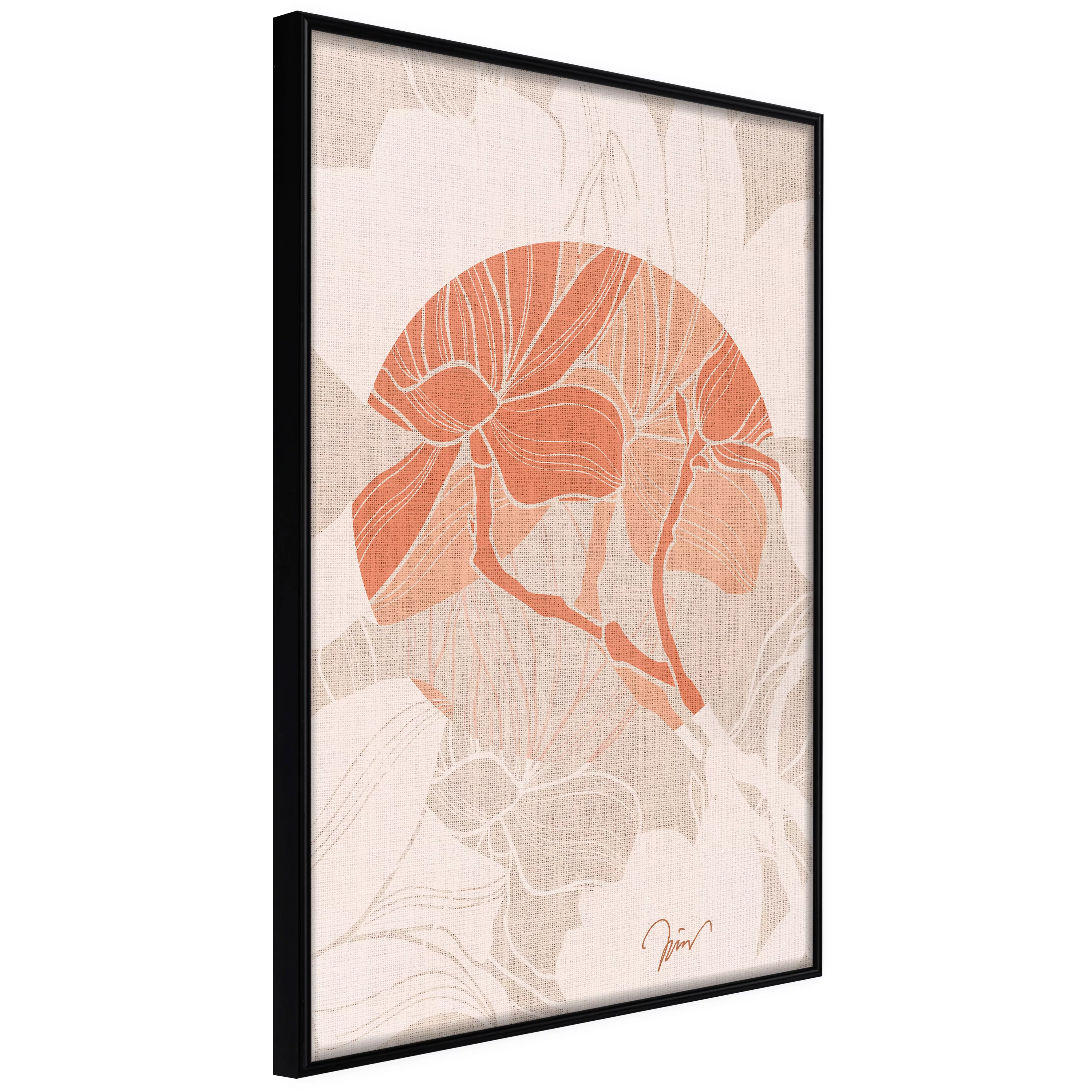 Poster - Flowers On Fabric günstig online kaufen