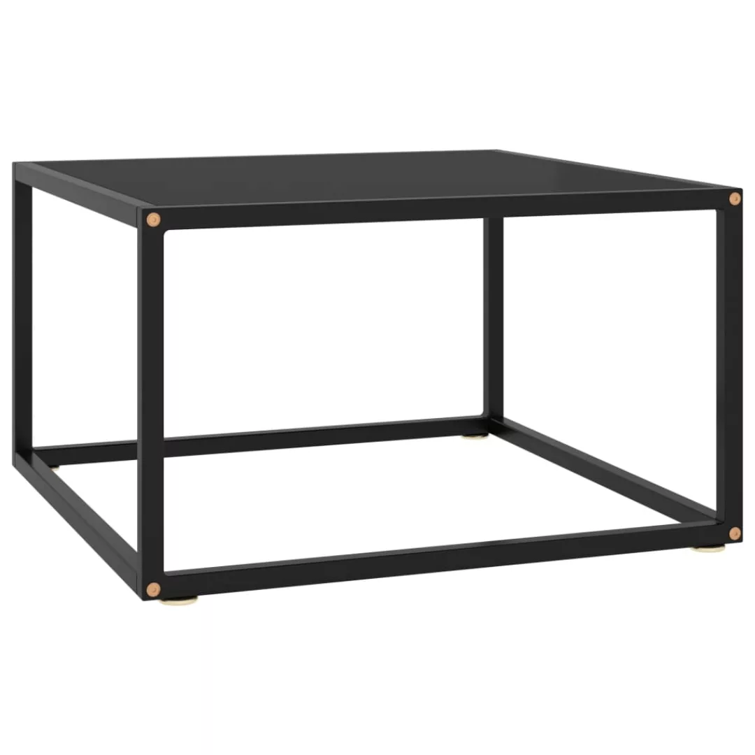 Beistelltisch Schwarz Mit Schwarzem Glas 60x60x35 Cm günstig online kaufen