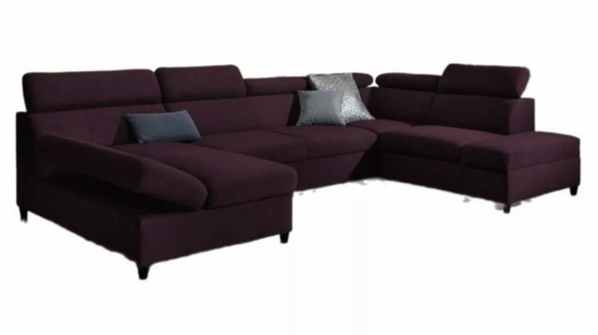 Luxusbetten24 Schlafsofa Designer Sofa Noura U, mit Schlaf- und Klappfunkti günstig online kaufen