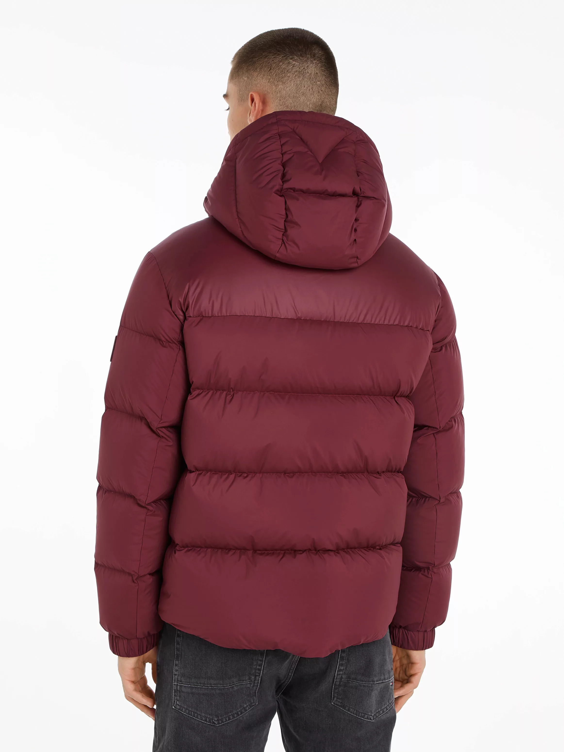 Tommy Hilfiger Steppjacke MIX DOWN HOODED PUFFER JACKET mit abnehmbarer Kap günstig online kaufen