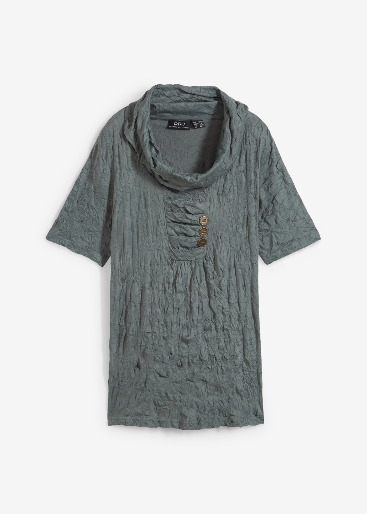 Crinkel-Shirt-Tunika, 1/2-Arm günstig online kaufen
