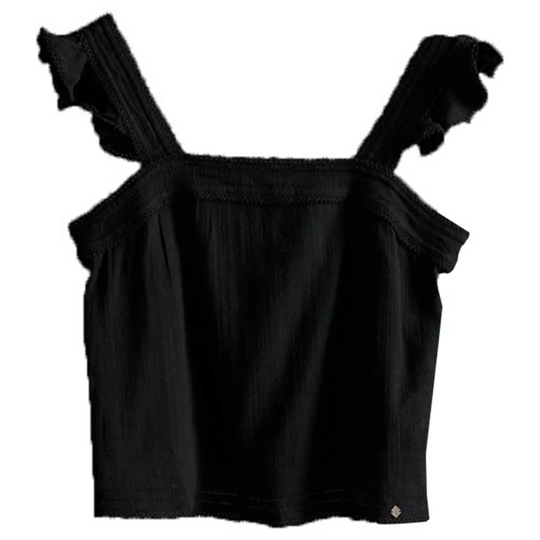 Superdry Layne Textured Lace Ärmelloses T-shirt L Black günstig online kaufen