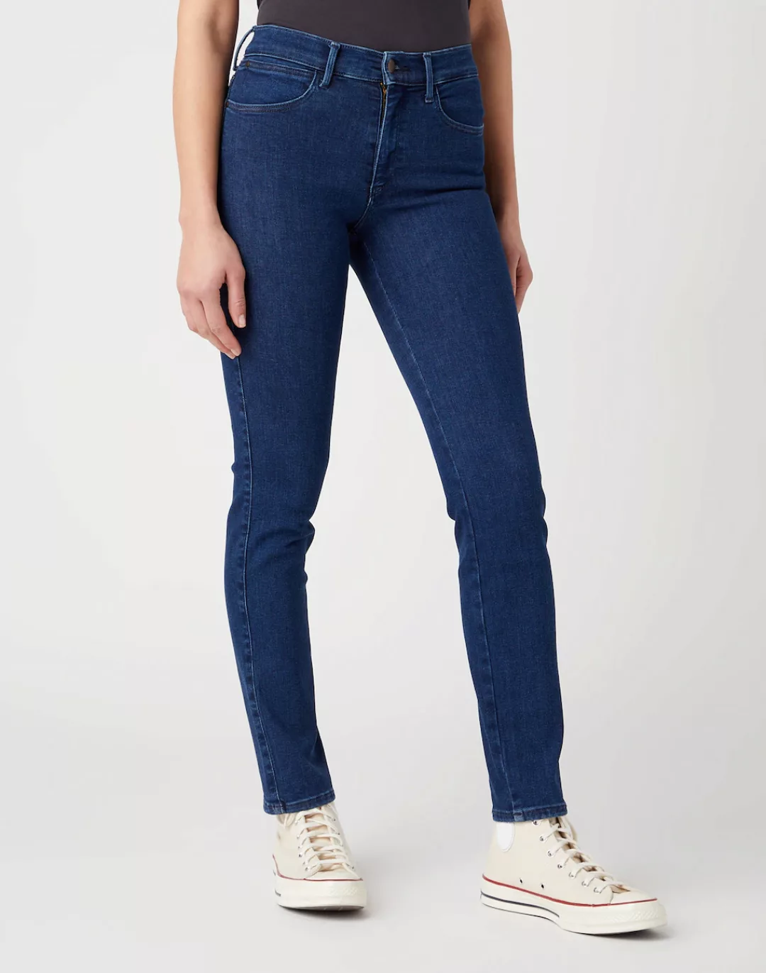 Wrangler 5-Pocket-Jeans mit kontrastfarbenen Nähten günstig online kaufen