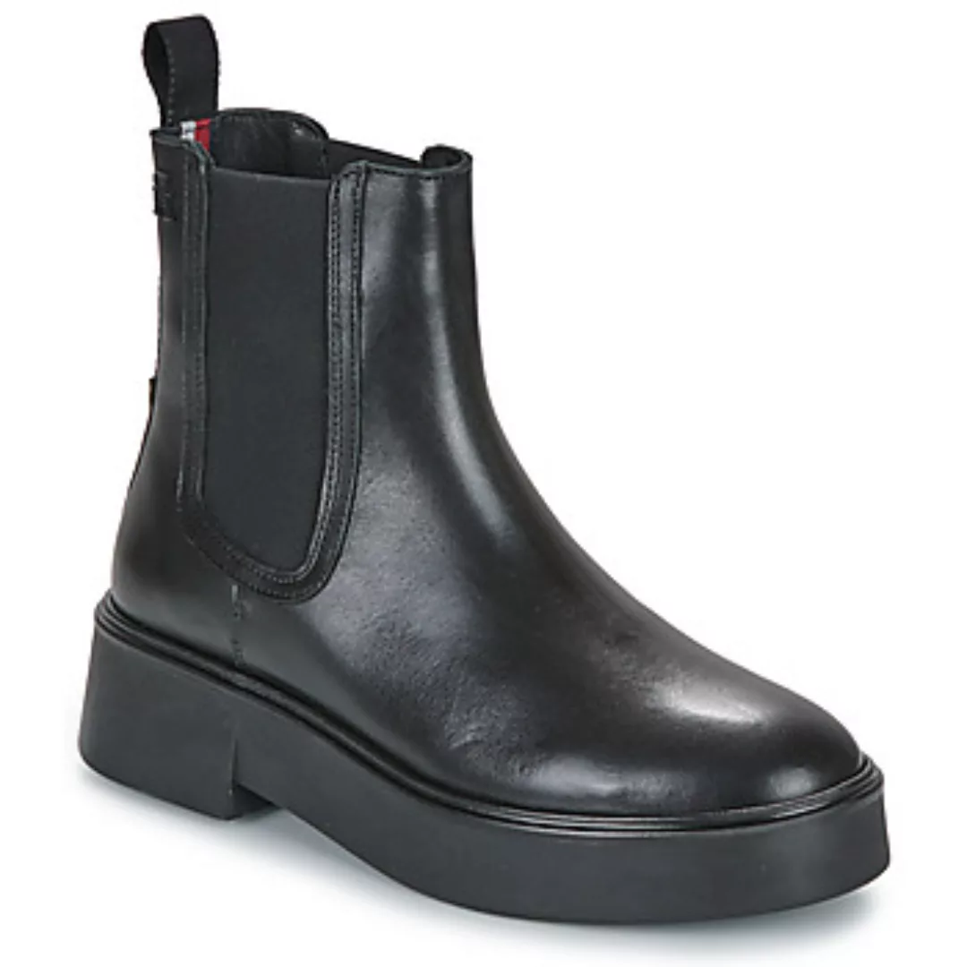 Tommy Hilfiger  Damenstiefel MINIMAL LEATHER CHELSEA LOGOTAPE günstig online kaufen