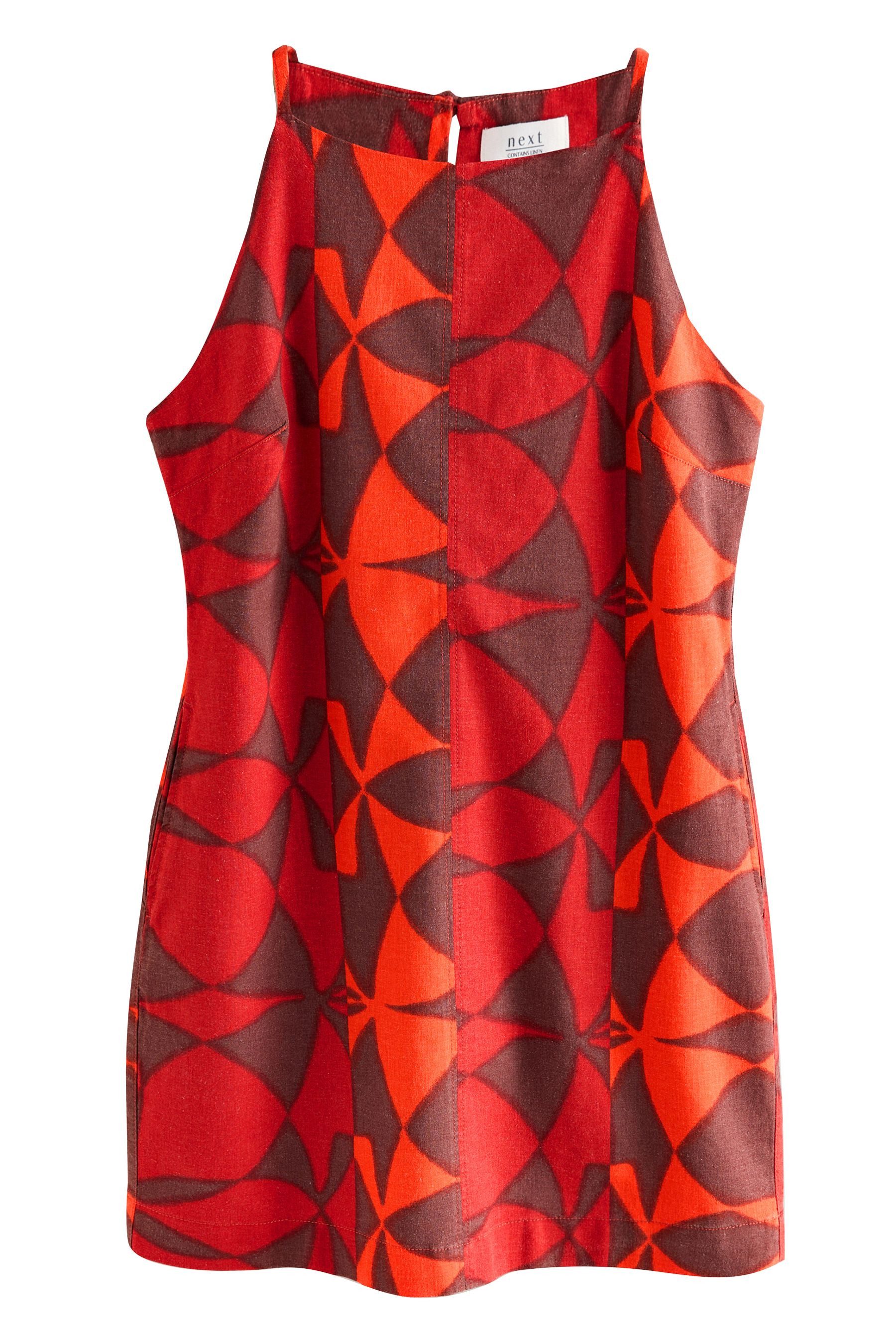 Next Minikleid Ärmelloses Mini-Stretchkleid aus Leinengemisch günstig online kaufen