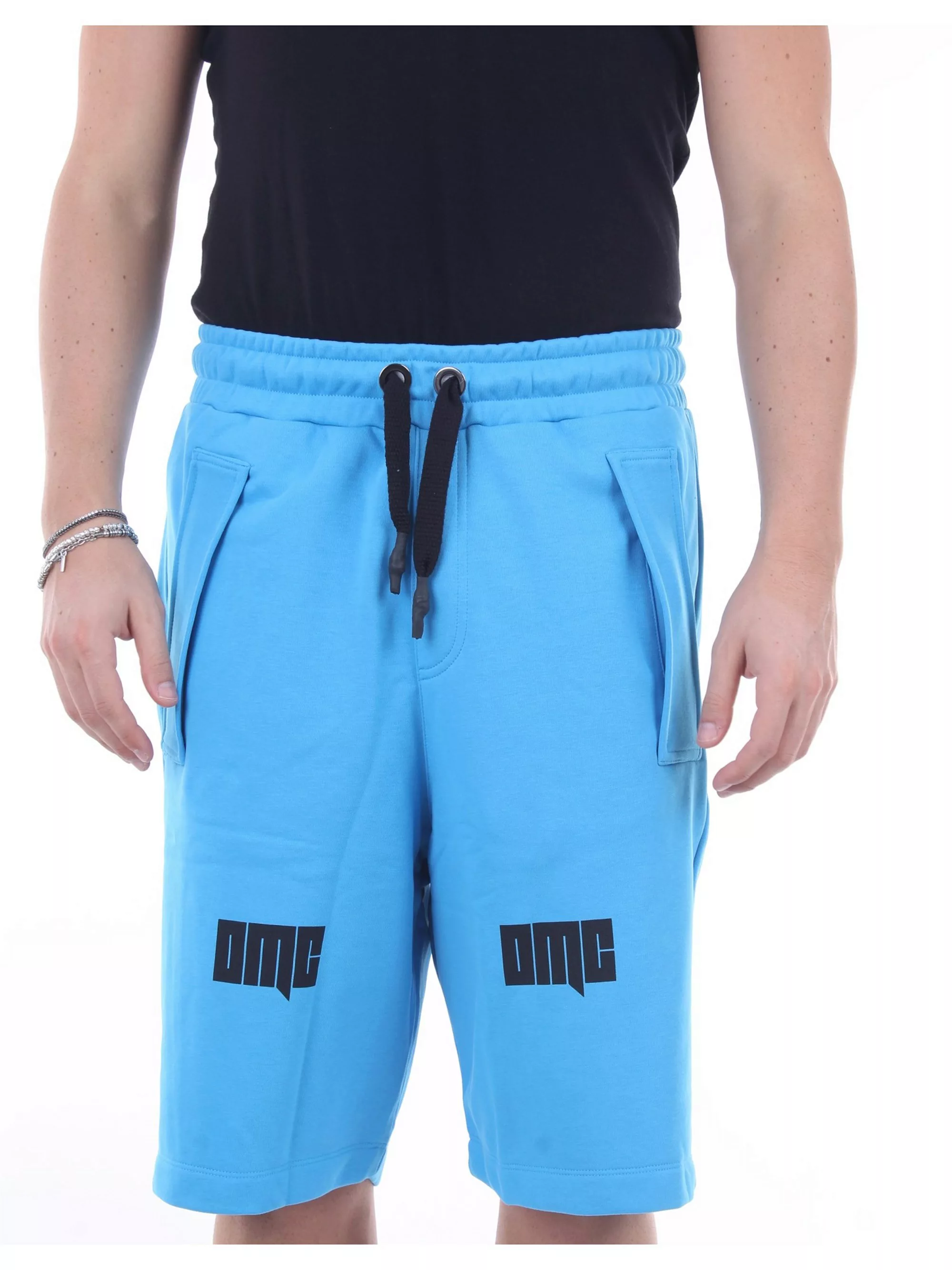 OMC Bermuda Herren blau Baumwolle und Polyester günstig online kaufen