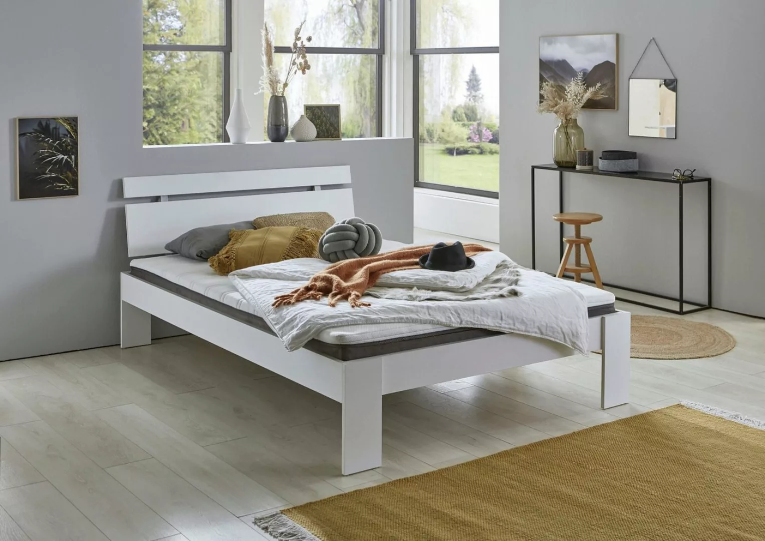 Relita Futonbett Lian, LF 140 x 200 cm, mit Kopfteil, frei im Raum stellbar günstig online kaufen