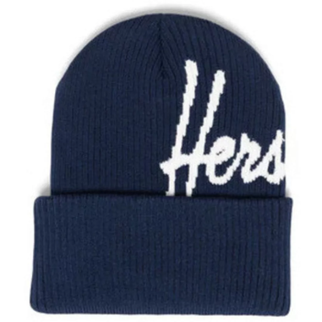 Herschel  Mütze Gorro Herschel Script Ribbed Dark Navy/Blanc De Blanc günstig online kaufen