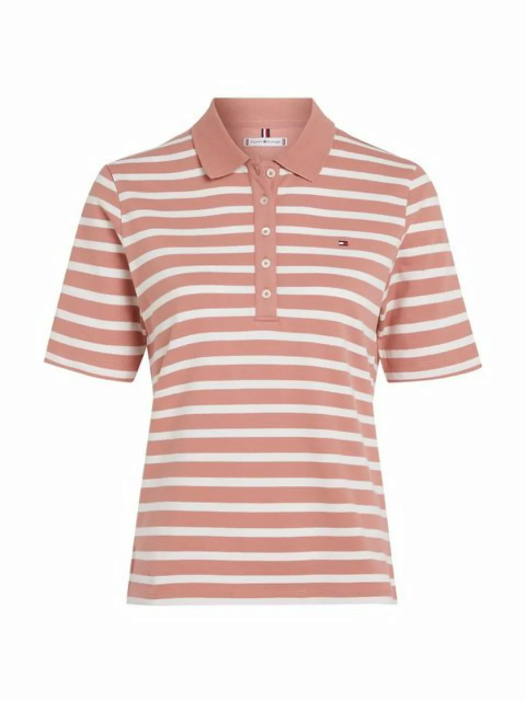 Tommy Hilfiger Poloshirt 1985 REG PIQUE STRIPE POLO SS mit dezenter Tommy H günstig online kaufen