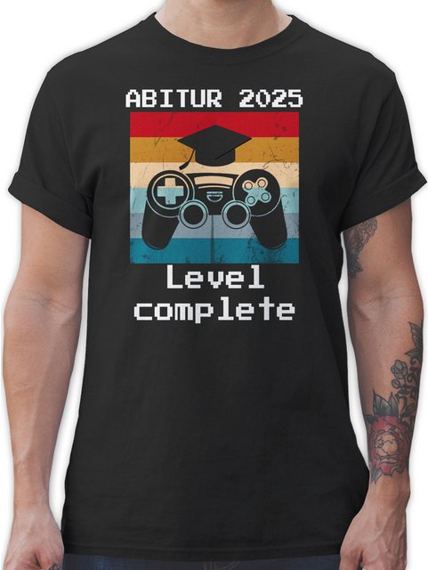 Shirtracer T-Shirt Abitur 2025 Level Complete Vintage Abitur & Abschluss 20 günstig online kaufen