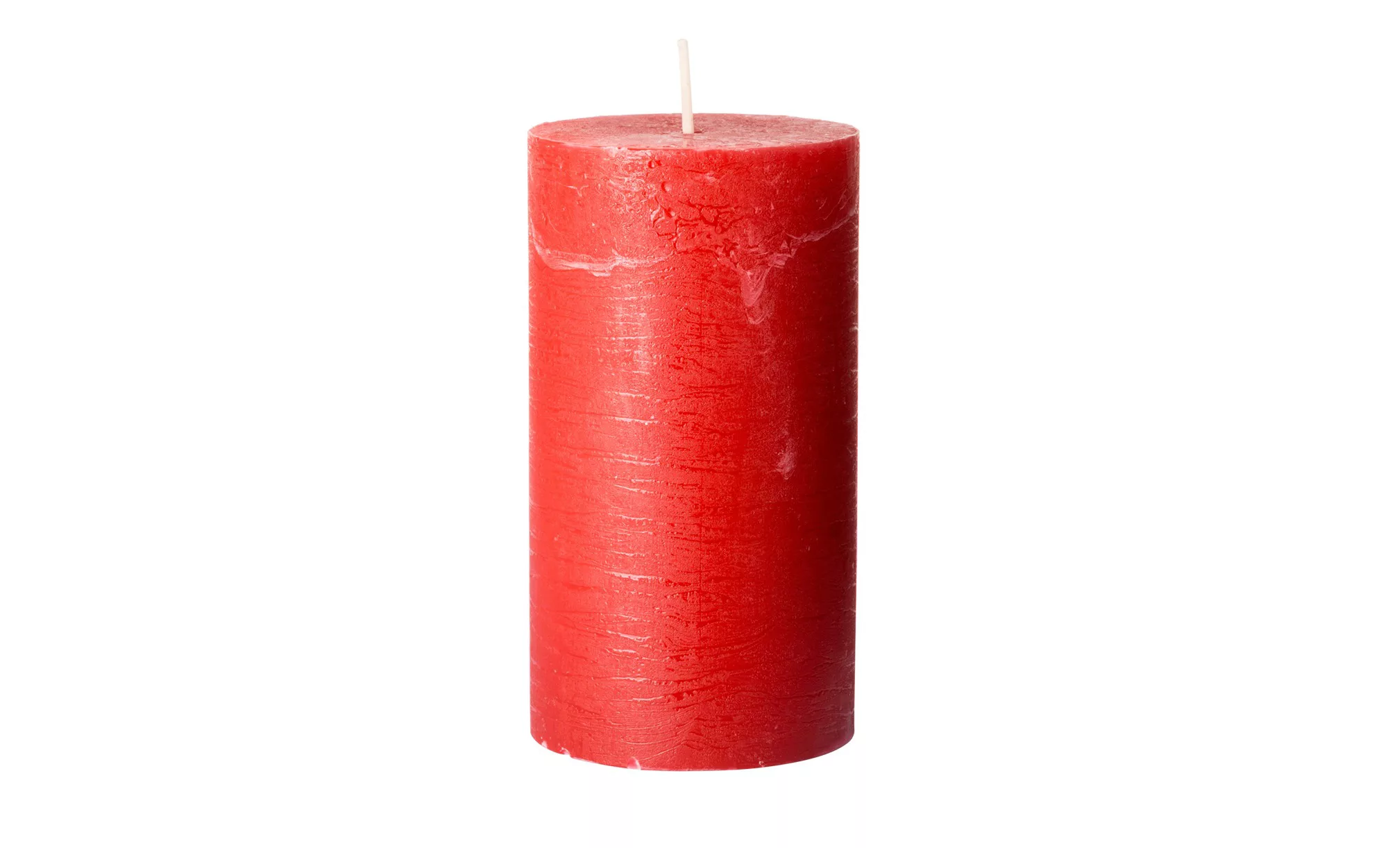Zylinderkerze - rot - Wachs - 13 cm - Dekoration > Kerzen & Lichter - Möbel günstig online kaufen