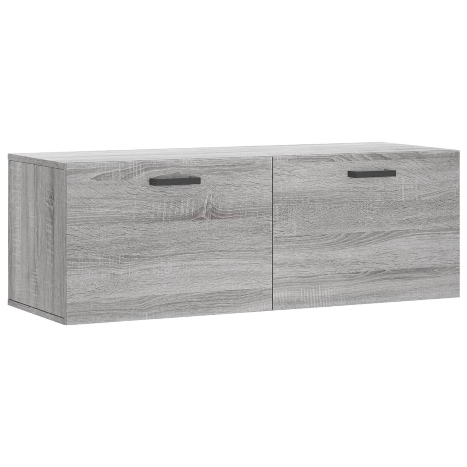 vidaXL Wandschrank Grau Sonoma 100x36,5x35 cm Holzwerkstoff Modell 4 günstig online kaufen