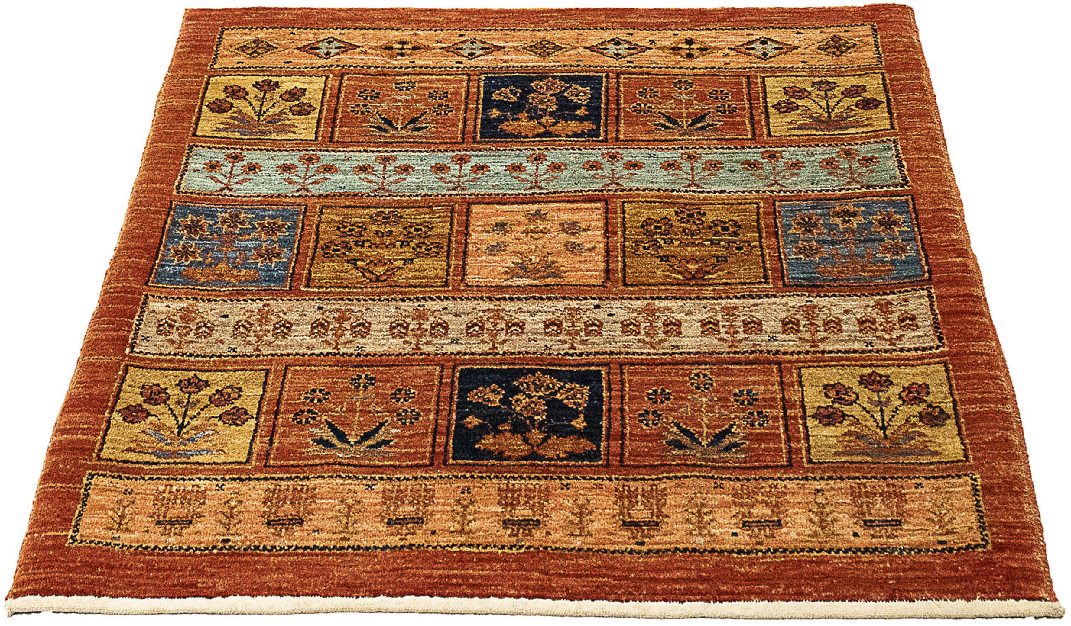 morgenland Orientteppich »Pakistan - 93 x 85 cm - rost«, rechteckig, Wohnzi günstig online kaufen