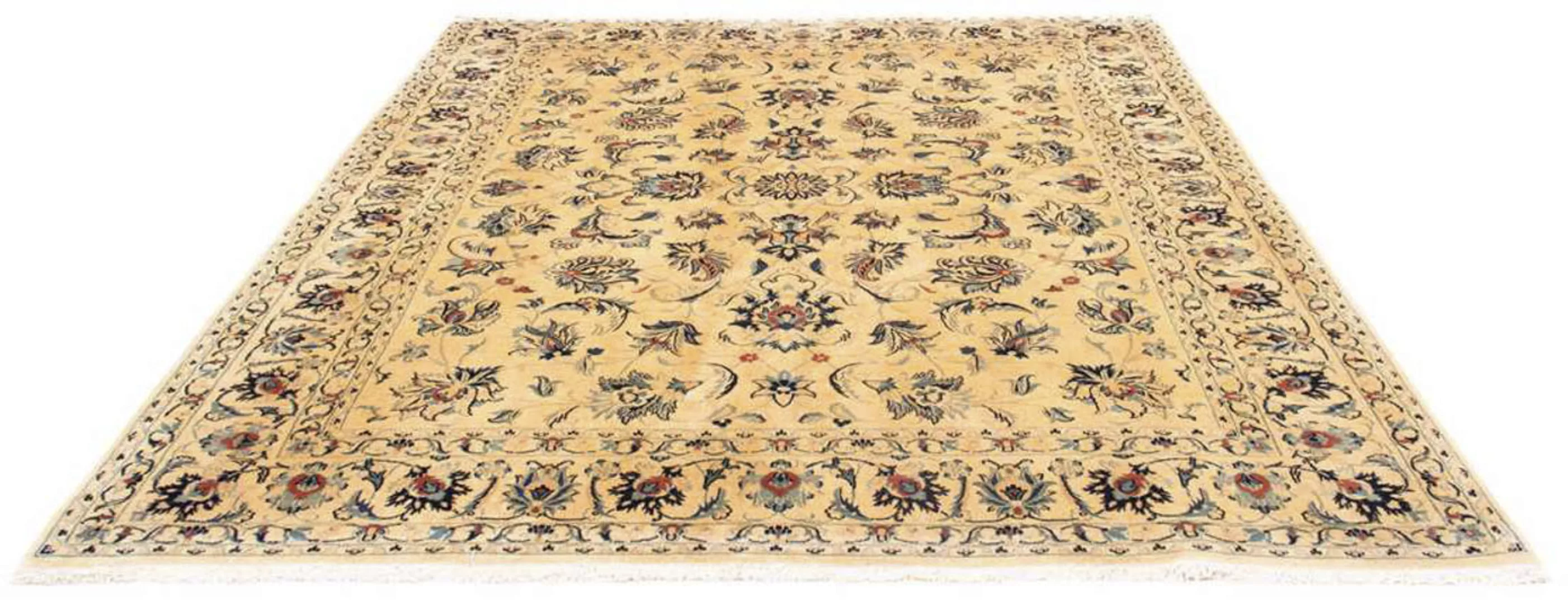 morgenland Wollteppich »Maschad Blumenmuster Beige 295 x 249 cm«, rechtecki günstig online kaufen