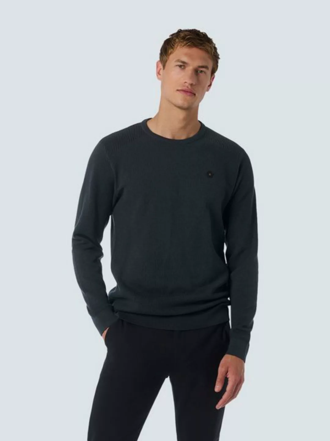 NO EXCESS Strickpullover - Basic Herren Pullover - Pullover Crewneck Colour günstig online kaufen