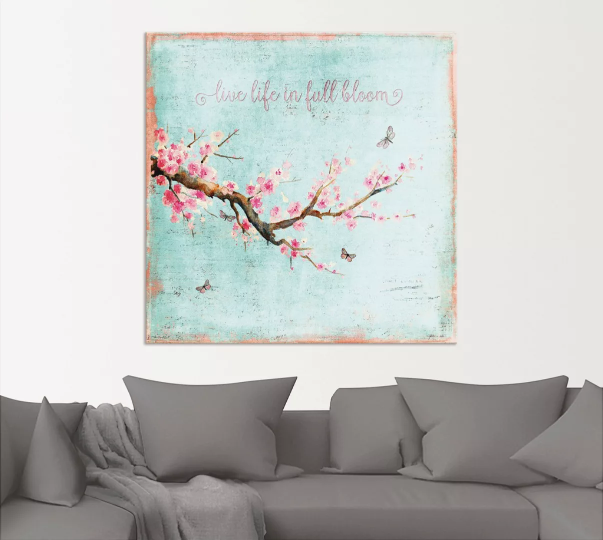 Artland Wandbild »Kirschblüte«, Blumen, (1 St.), als Alubild, Outdoorbild, günstig online kaufen