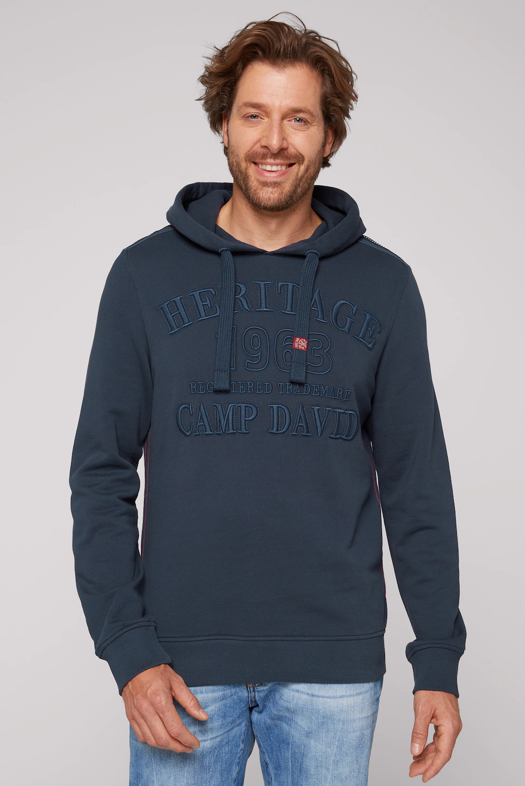 CAMP DAVID Kapuzensweatshirt, mit Logostickereien günstig online kaufen