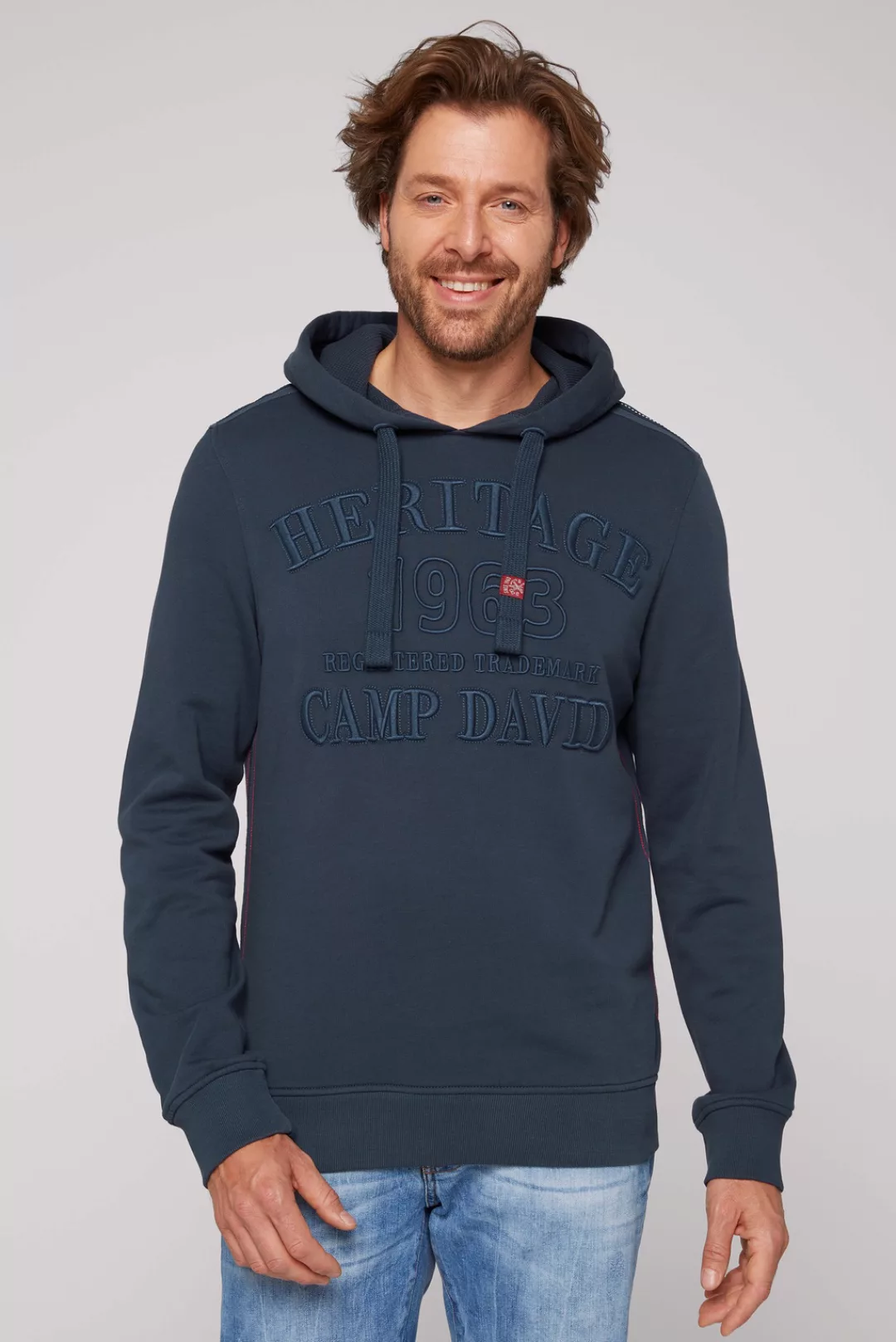 CAMP DAVID Kapuzensweatshirt mit Logostickereien günstig online kaufen