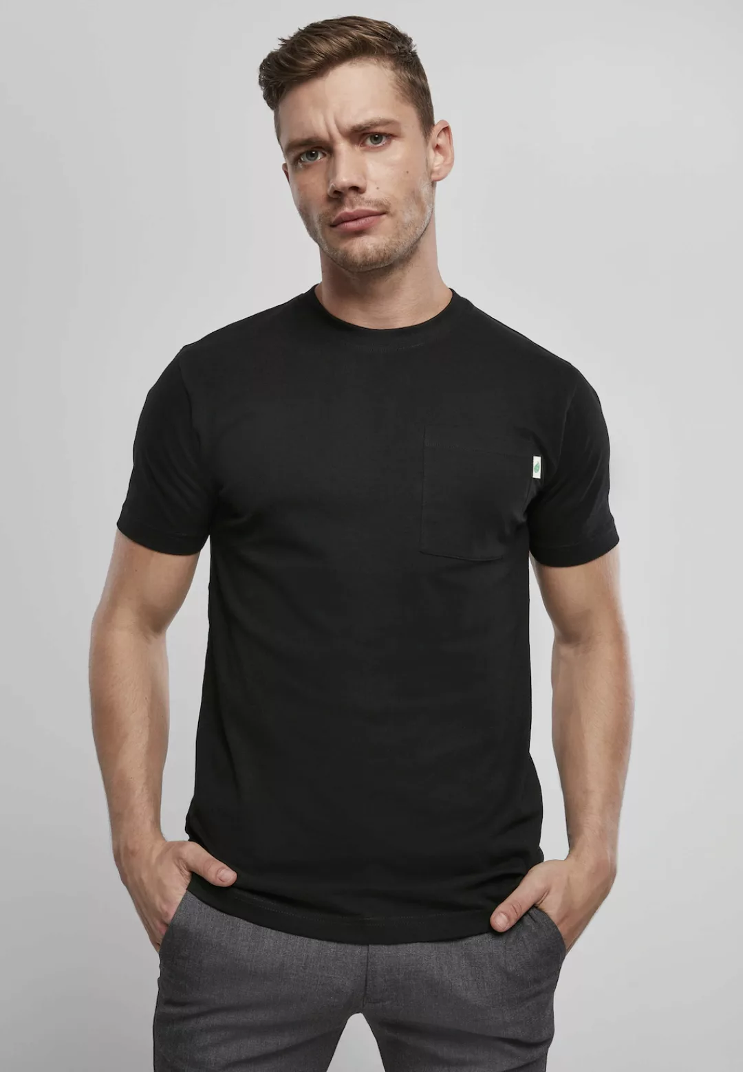 URBAN CLASSICS Kurzarmshirt "Urban Classics Herren Organic Cotton Basic Poc günstig online kaufen