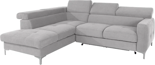 COTTA Ecksofa "Sammy L-Form", mit Kopfteilverstellung, wahlweise mit Bettfu günstig online kaufen