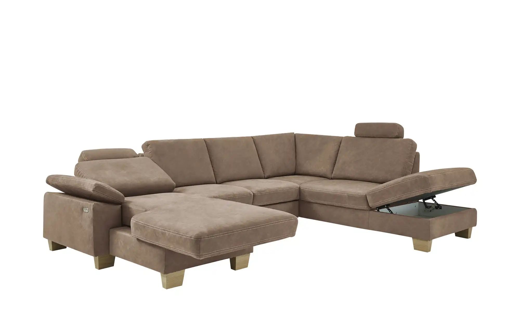 meinSofa Wohnlandschaft  Samu ¦ braun ¦ Maße (cm): B: 316 H: 90 T: 235 Pols günstig online kaufen