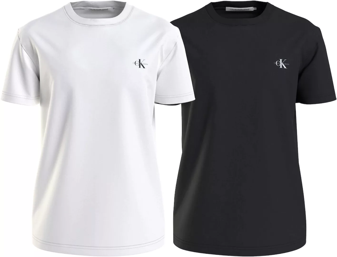 Calvin Klein Jeans T-Shirt 2 PACK MONOLOGO Logodruck günstig online kaufen