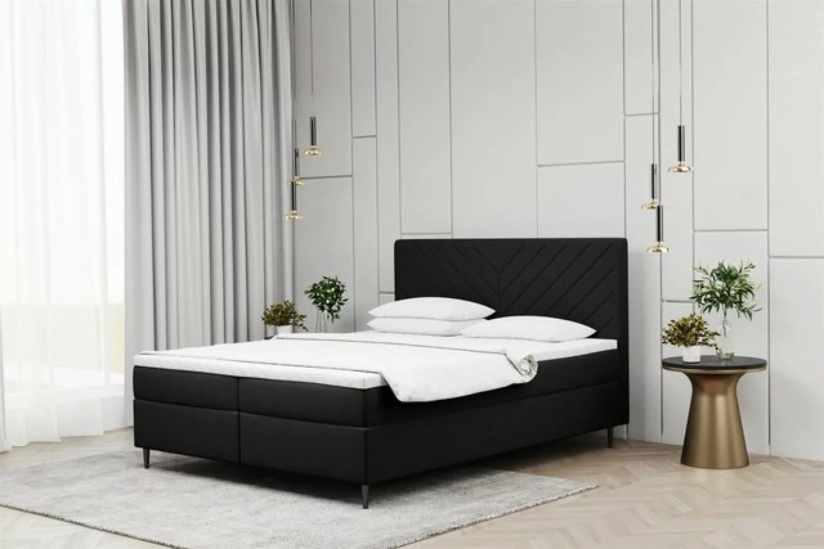 Fun Möbel Boxspringbett Boxspringbett Schlafzimmerbett BONITA Überlänge in günstig online kaufen