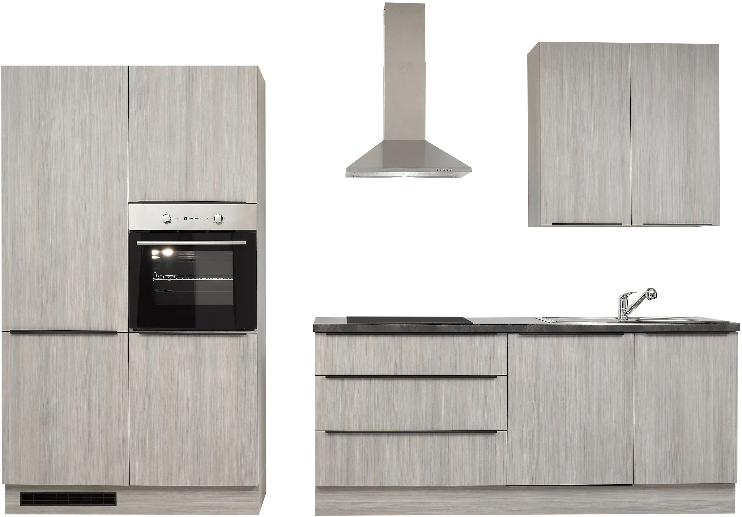 BASIC by Balculina Küchenzeile »Landzeit BxHxT 320x240x60 cm«, Breite 320cm günstig online kaufen