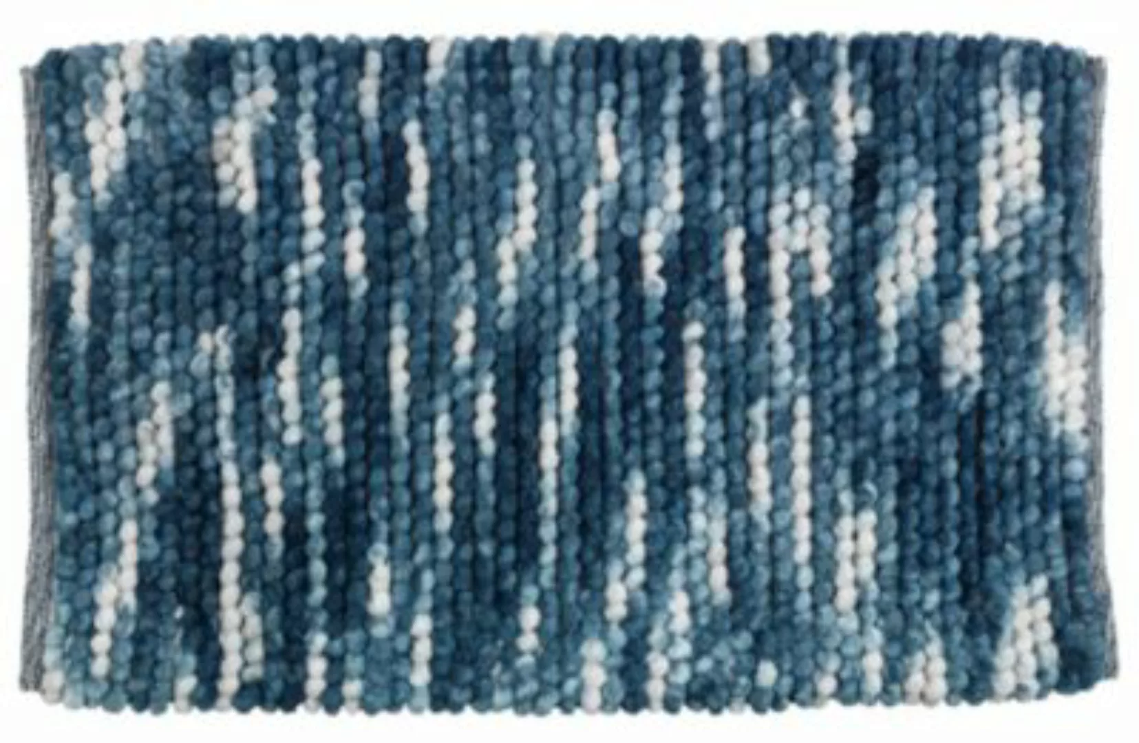 WENKO Badteppich Urdu Blau 60 x 90 cm, Mit Melagne-Effekt blau günstig online kaufen