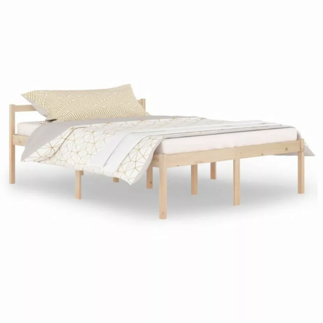 furnicato Bett Seniorenbett 150x200 cm Massivholz Kiefer (1-tlg) günstig online kaufen