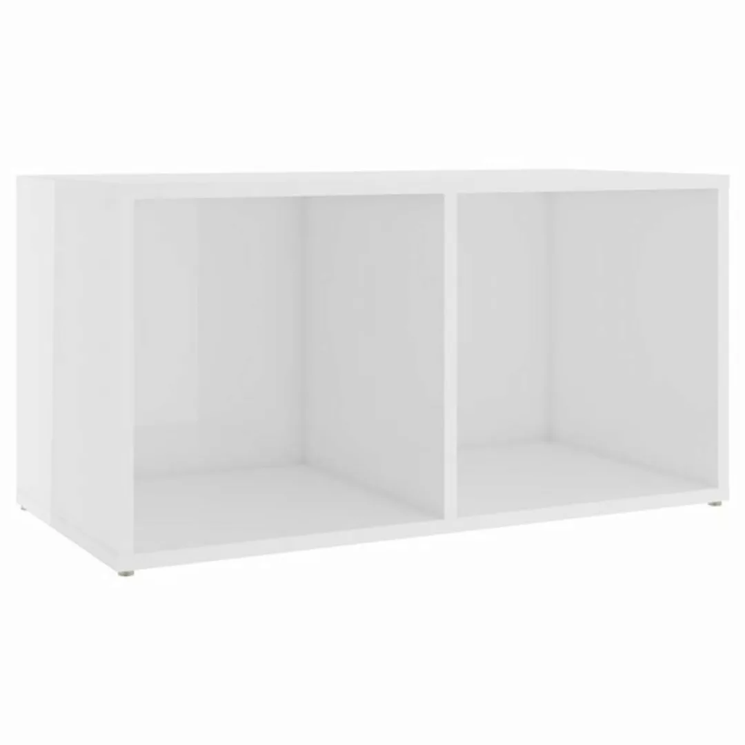 furnicato TV-Schrank Hochglanz-Weiß 72x35x36,5 cm Holzwerkstoff günstig online kaufen