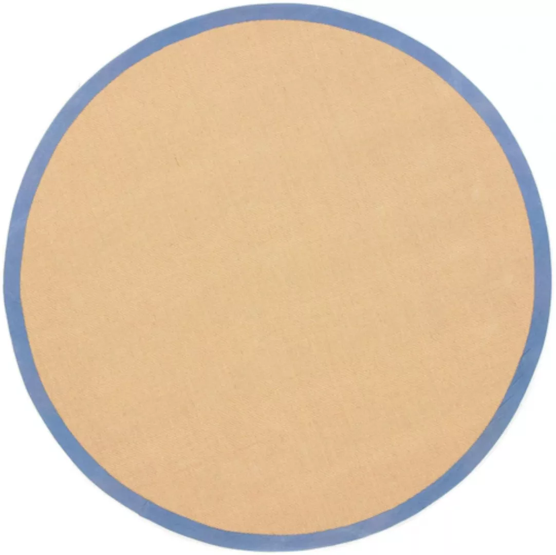 carpetfine Sisalteppich »Sisal«, rund, mit farbiger Bordüre, Anti-Rutsch Rü günstig online kaufen