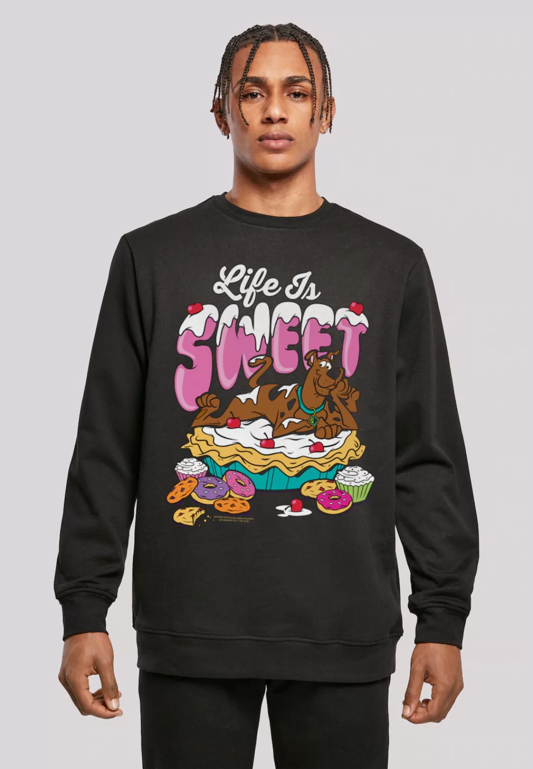 F4NT4STIC Sweatshirt "Scooby Doo Life Is Sweet", Print günstig online kaufen