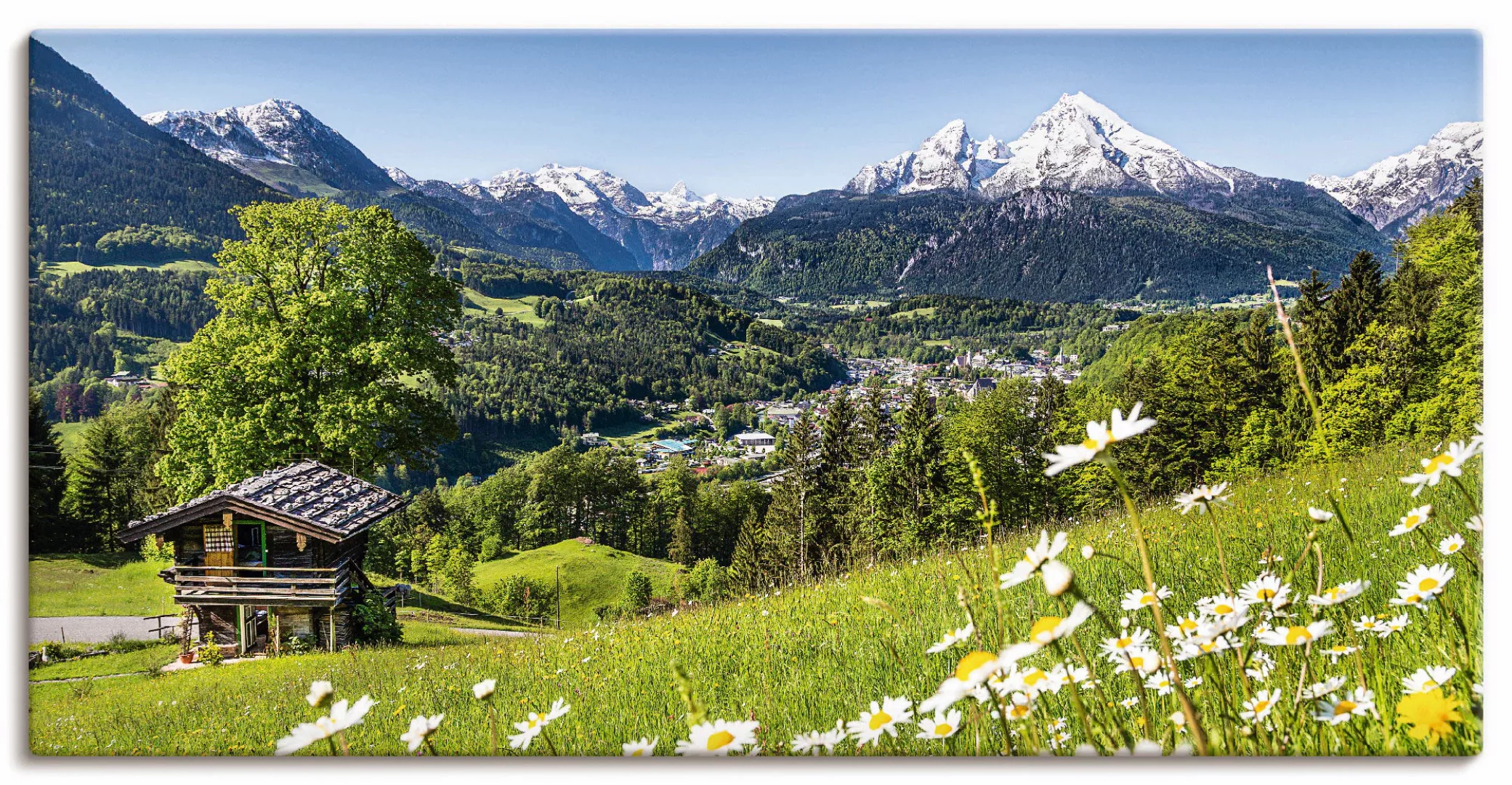 Artland Wandbild "Landschaft in den Bayerischen Alpen", Berge, (1 St.), als günstig online kaufen