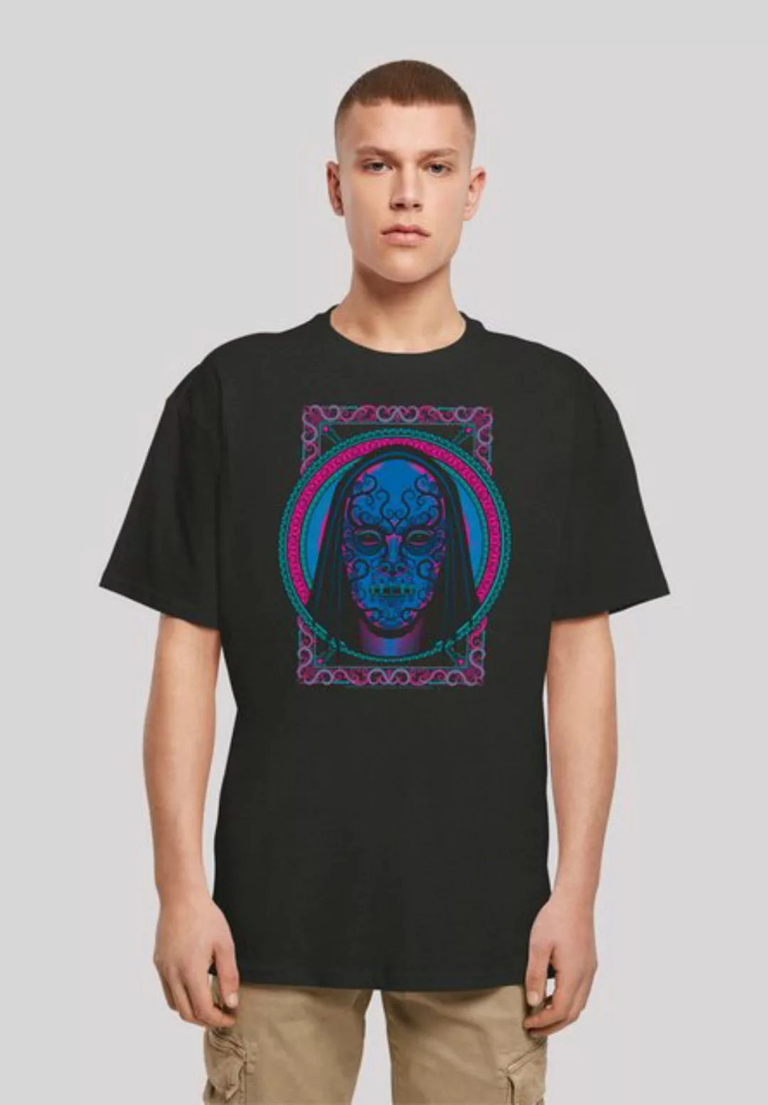 F4NT4STIC T-Shirt "Harry Potter Neon Death Eater Mask", Print günstig online kaufen