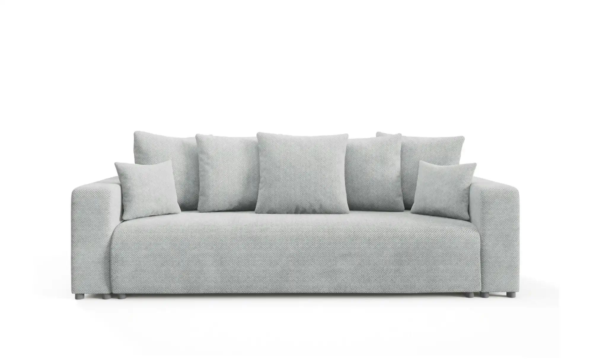 Schlafsofa mit Bettkasten Evora ¦ grau ¦ Maße (cm): B: 247 H: 88 Polstermöb günstig online kaufen