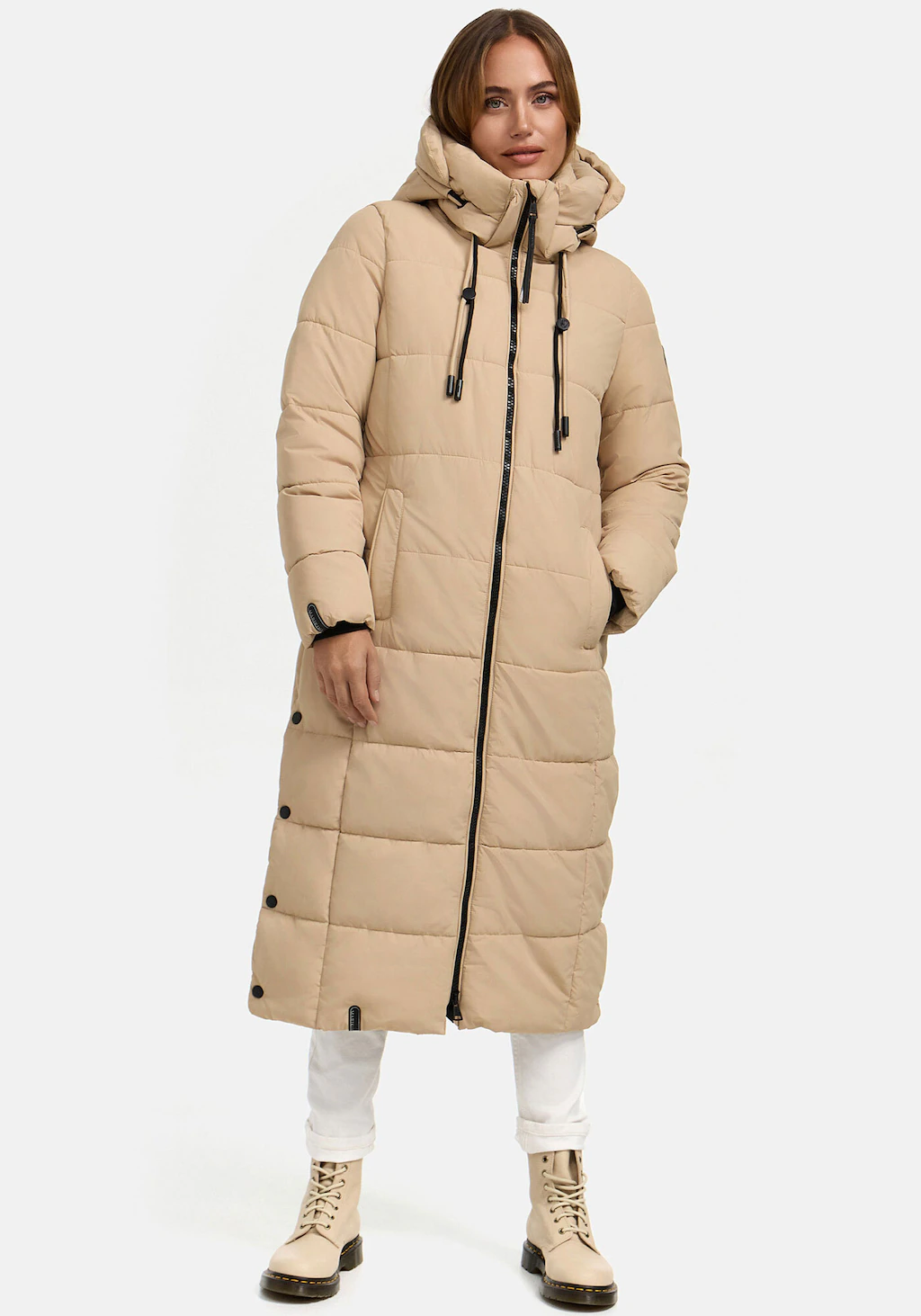 Marikoo Winterjacke "Nadeshikoo XIV", extra langer Winter Mantel gesteppt günstig online kaufen