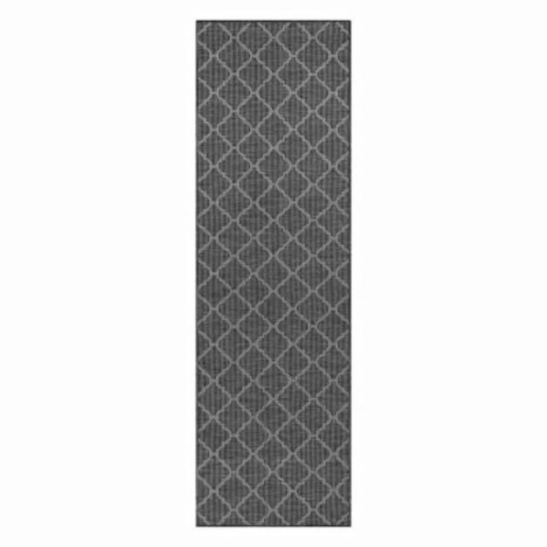 carpet city® Teppich Palm 3069 Graphit graphit Gr. 80 x 250 günstig online kaufen