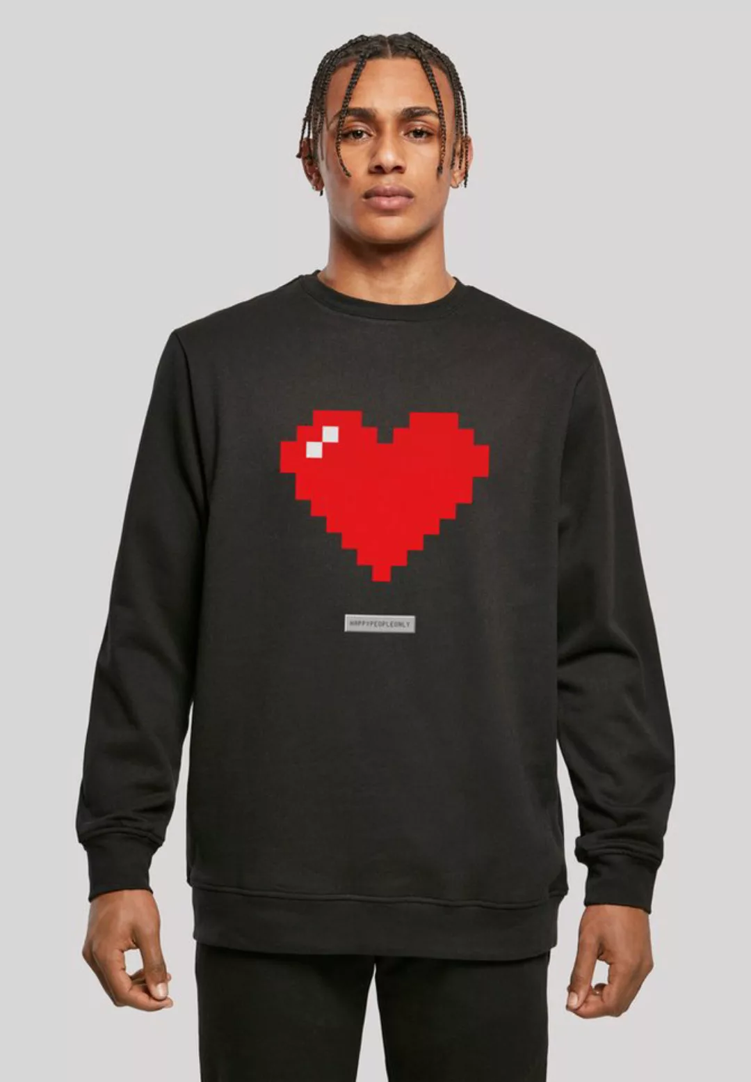 F4NT4STIC Kapuzenpullover "Pixel Herz Good Vibes Happy People", Print günstig online kaufen