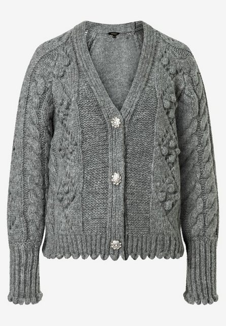 MORE&MORE Strickjacke Cardigan with Knit-S günstig online kaufen