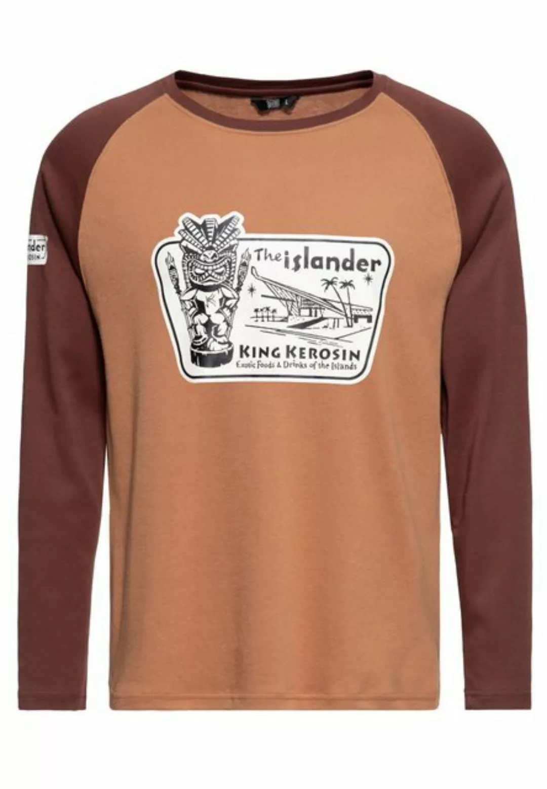 KingKerosin Longsleeve The Islander mit Raglanärmel günstig online kaufen