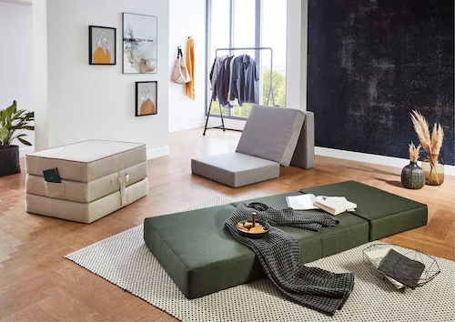ATLANTIC home collection Sessel "Larry", Sessel als Faltmatratze mit Gästeb günstig online kaufen