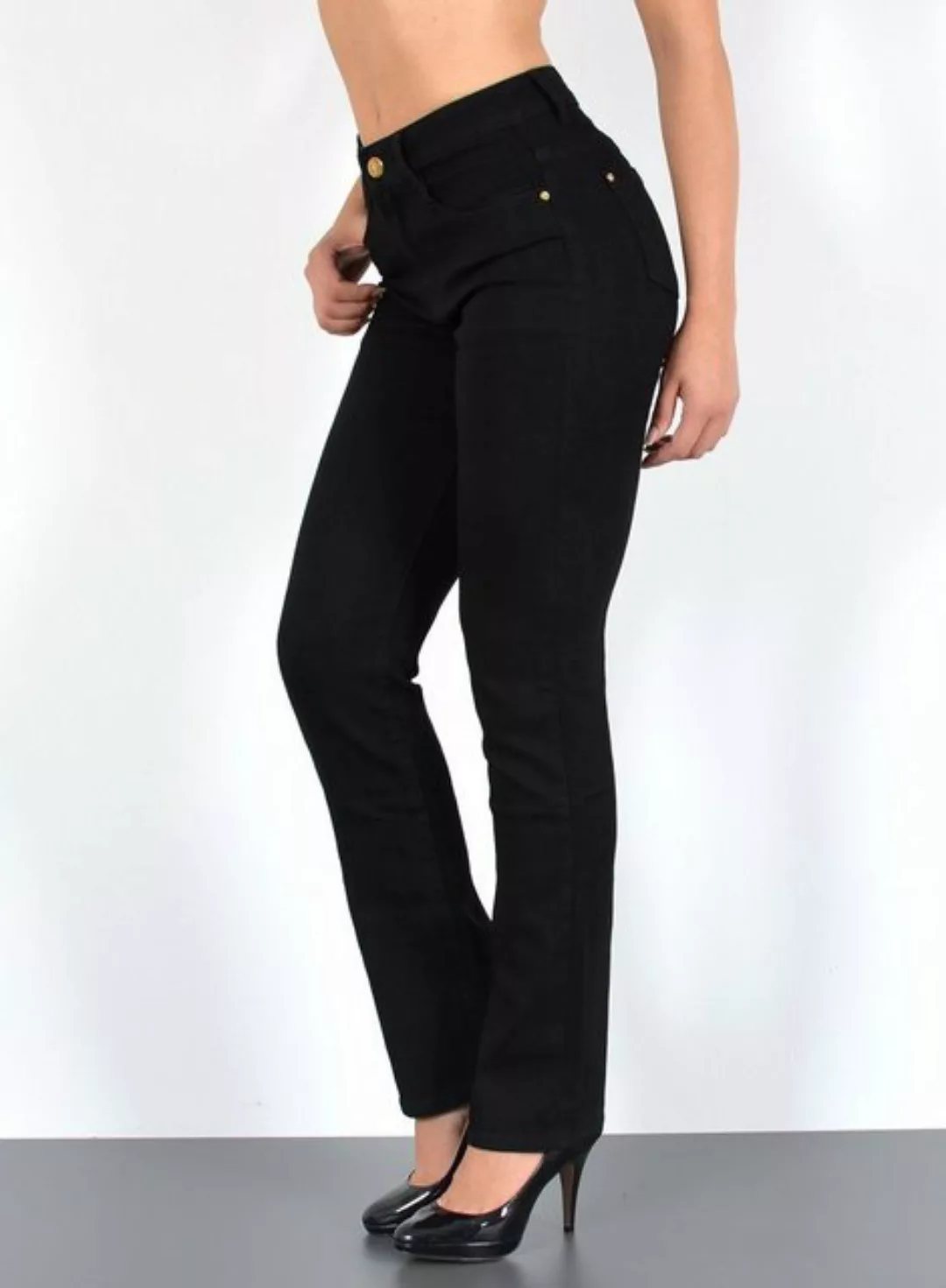 ESRA Straight-Jeans G200 High Waist Straight Fit Jeans Damen, bis Übergröße günstig online kaufen