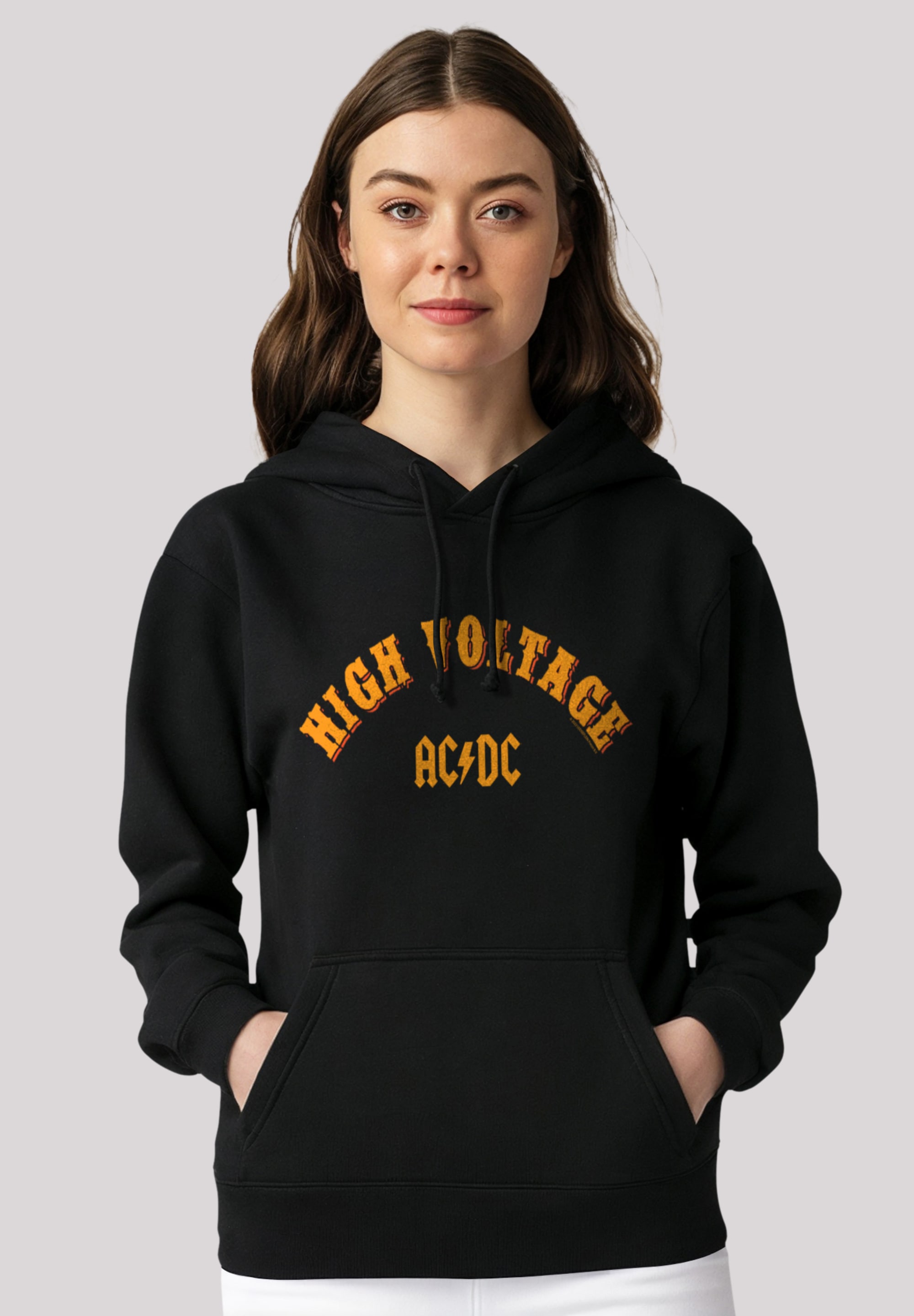 F4NT4STIC Kapuzenpullover "AC/DC Rock Musik Band High Voltage Collegiate", günstig online kaufen