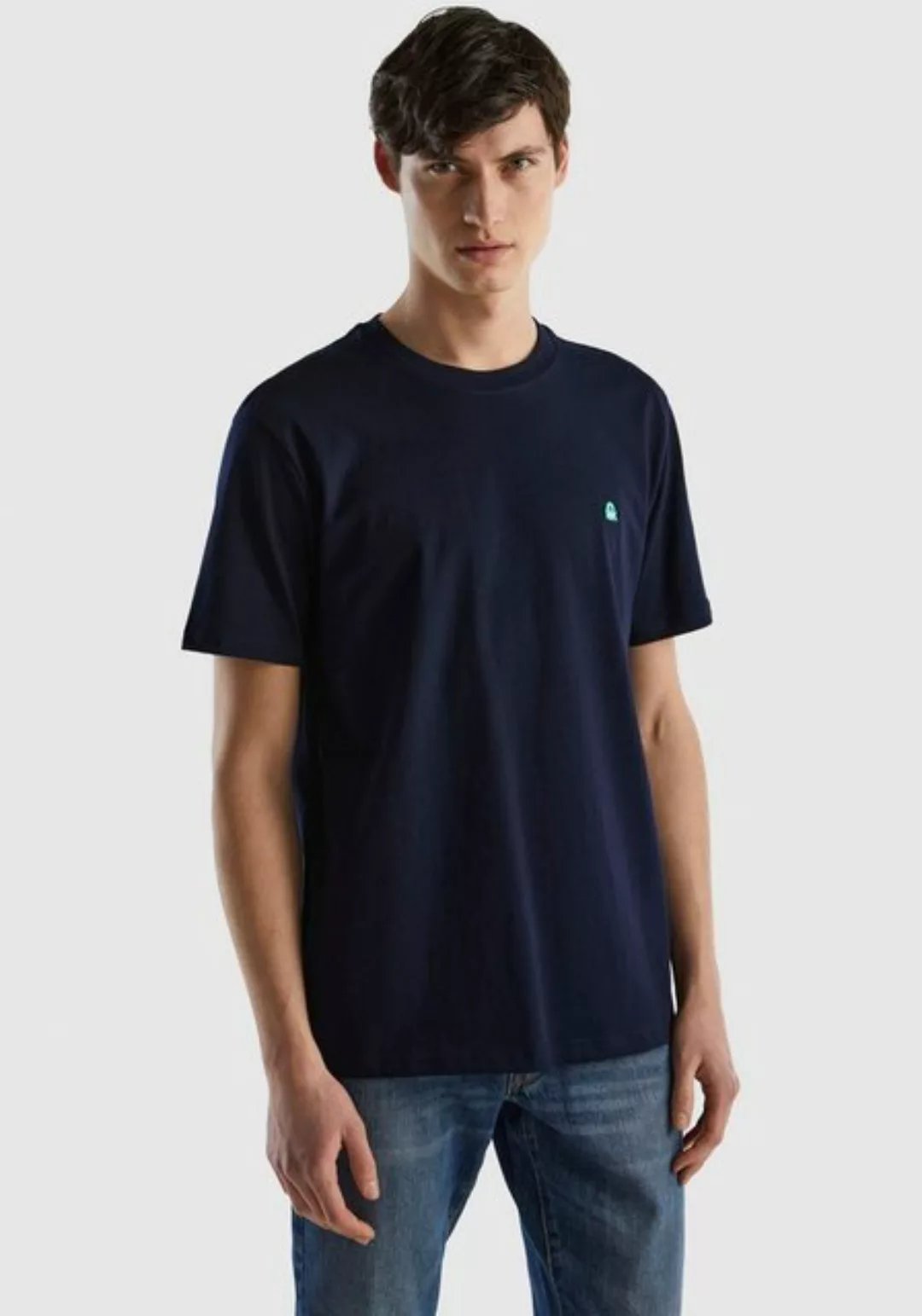 United Colors of Benetton T-Shirt mit Label-Badge günstig online kaufen