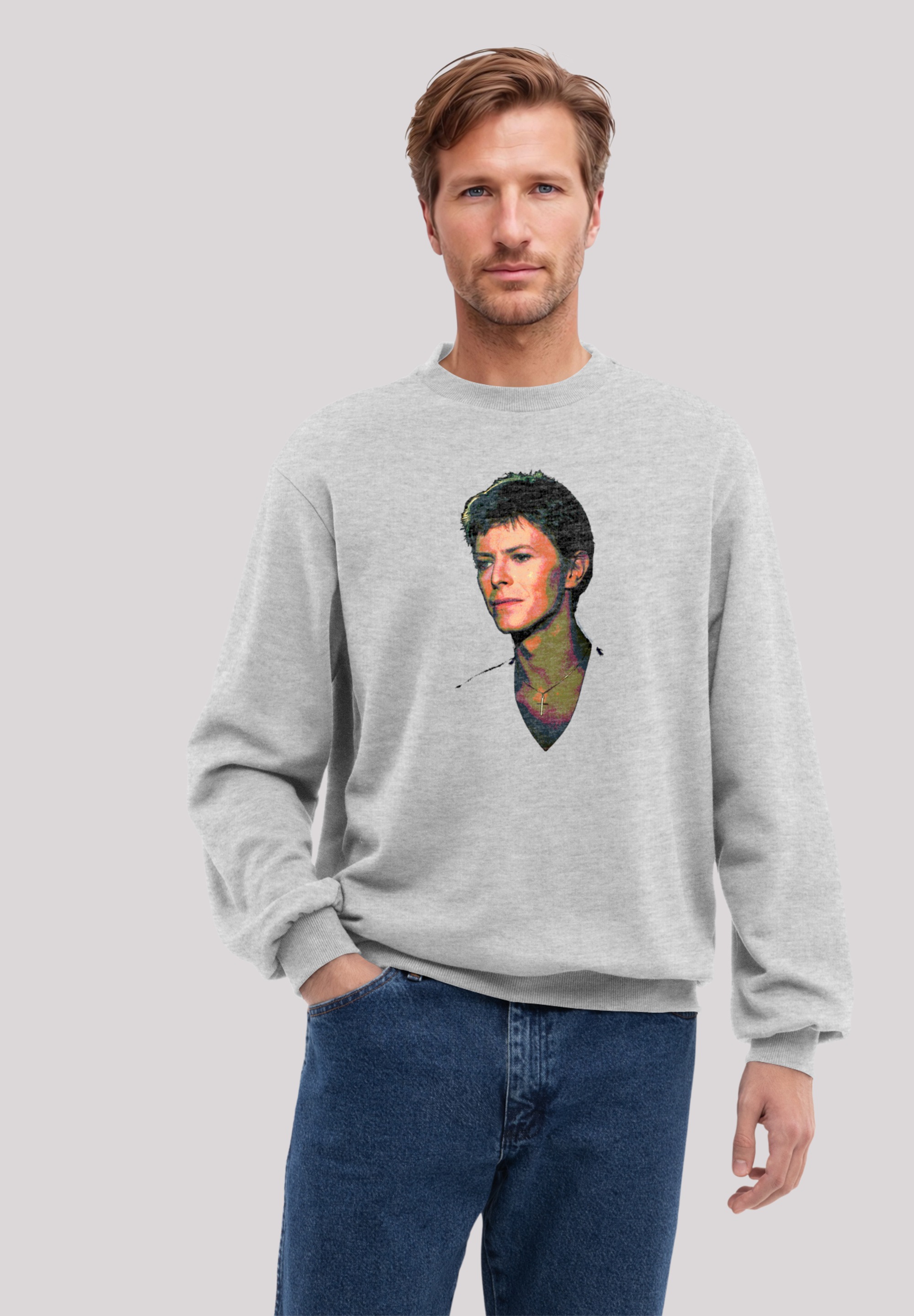 F4NT4STIC Sweatshirt "TV Times Pop Star David Bowie 1977", Premium Qualität günstig online kaufen