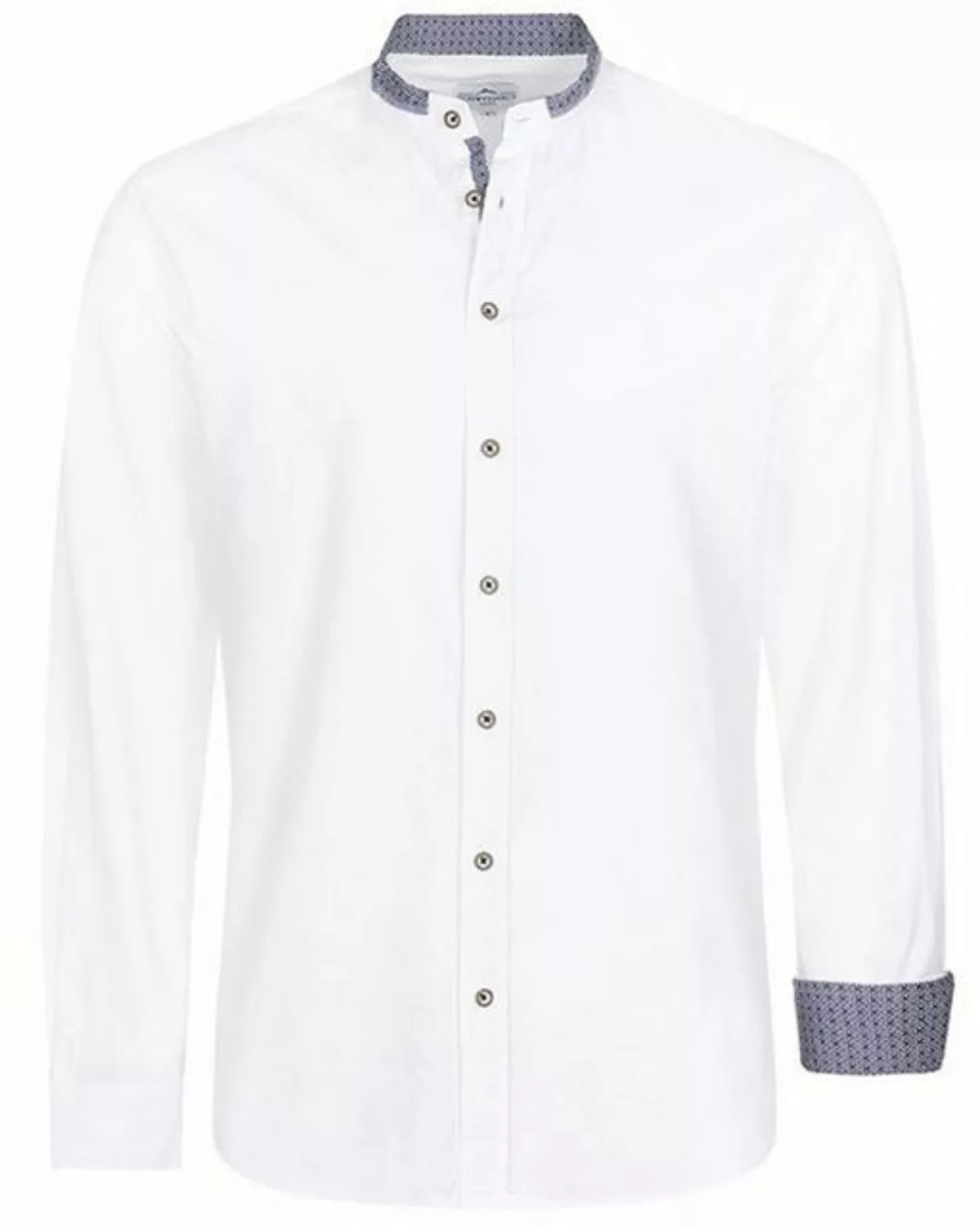 Maddox Trachtenhemd Trachtenhemd - Hemd-108, Weiß Blau günstig online kaufen