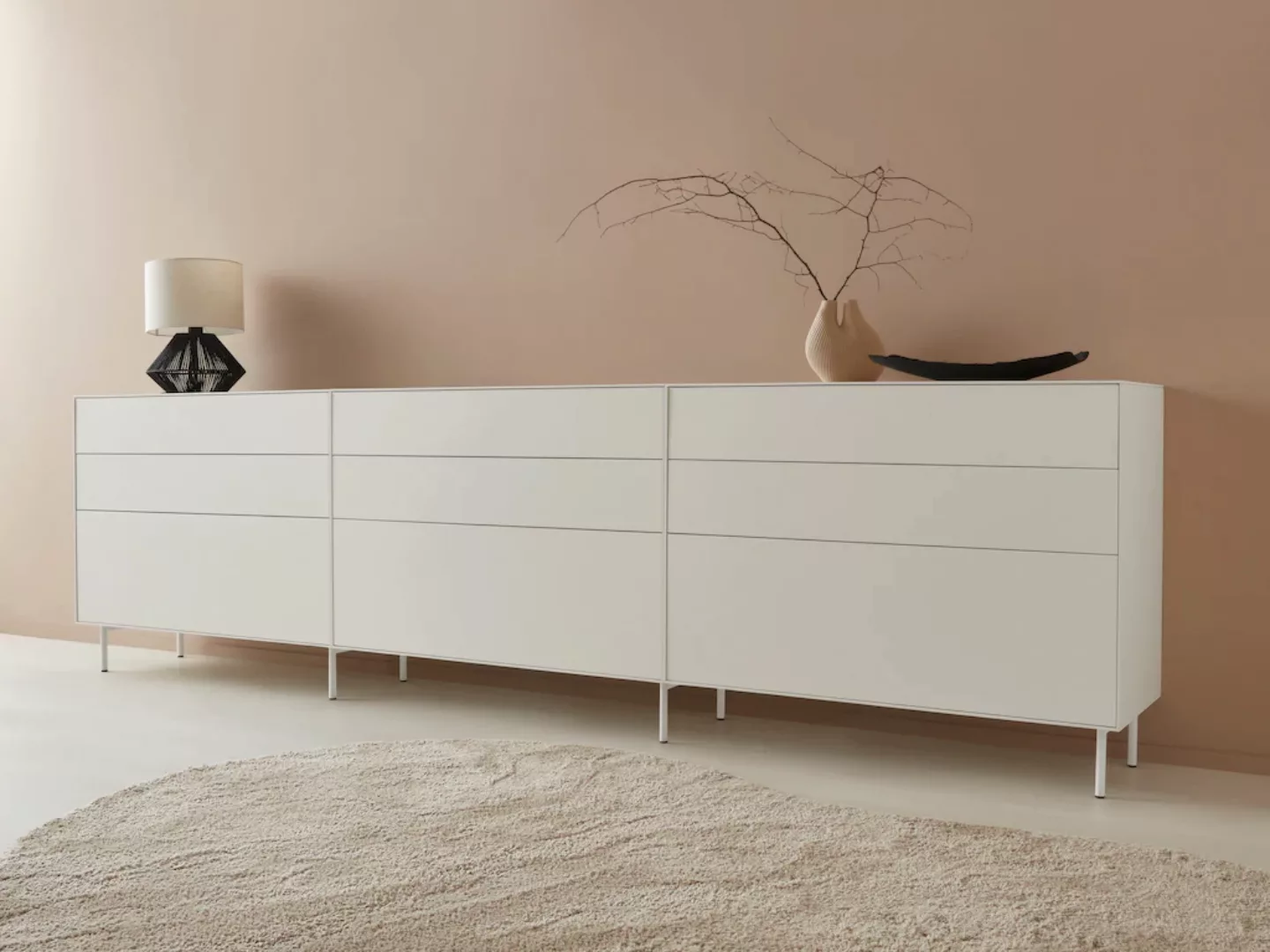 LeGer Home by Lena Gercke Sideboard "Essentials", (3 St.), Breite: 335cm, M günstig online kaufen