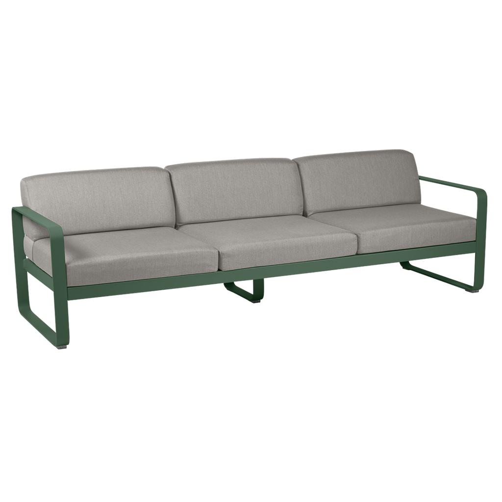 Bellevie 3-Sitzer Lounge-Sofa 02 Zederngrün B8 Taupegrau günstig online kaufen